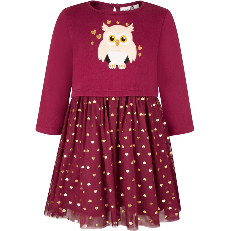 happy girls Šaty tmavočervená / biela 66052012