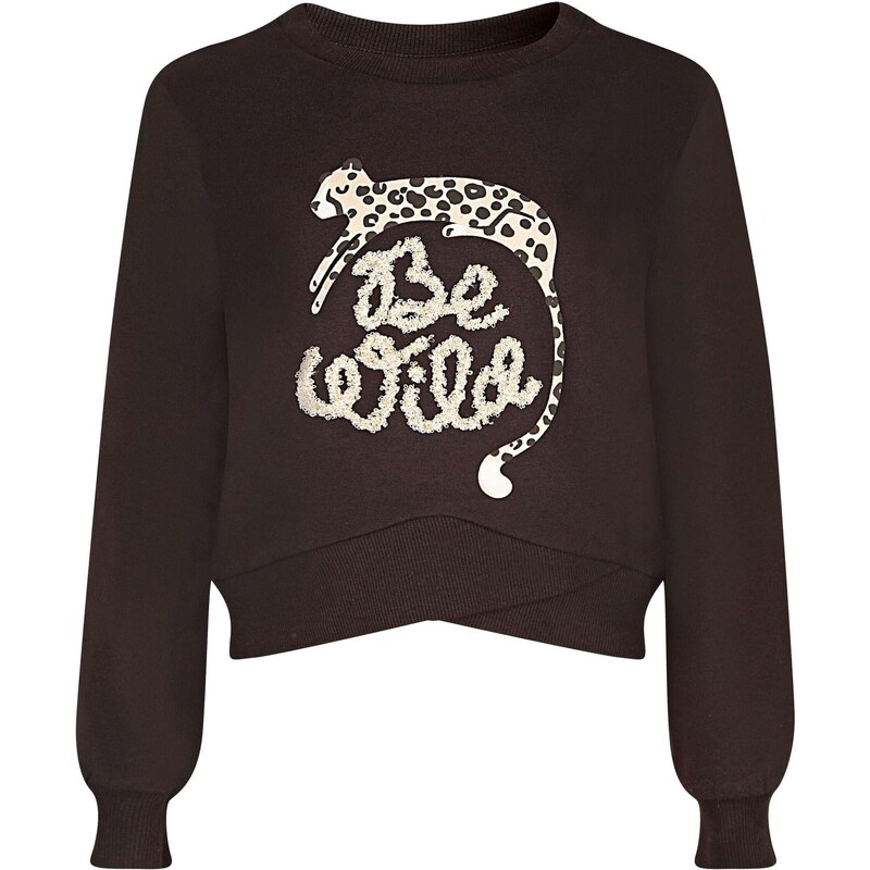 happy girls Mikina béžová / tmavohnedá 66052023