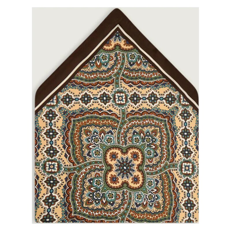 Oscar Jacobson Hodvábna vreckovka do saka Paisley 65588207