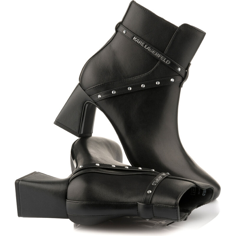 ČLENKOVÁ OBUV KARL LAGERFELD BEATA STUDS ANKLE BOOT 67047560