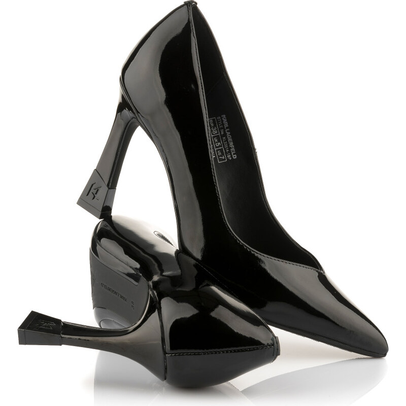 LODIČKY KARL LAGERFELD PREMIERE 90 GLOSS PUMP 65920443