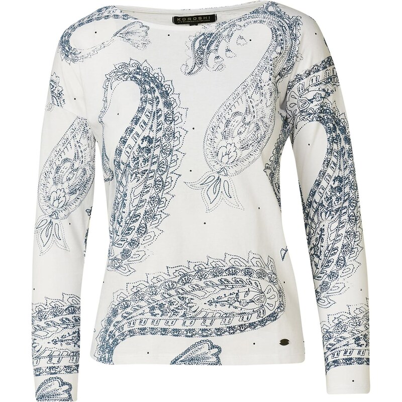 KOROSHI Tričko námornícka modrá / biela 66052367