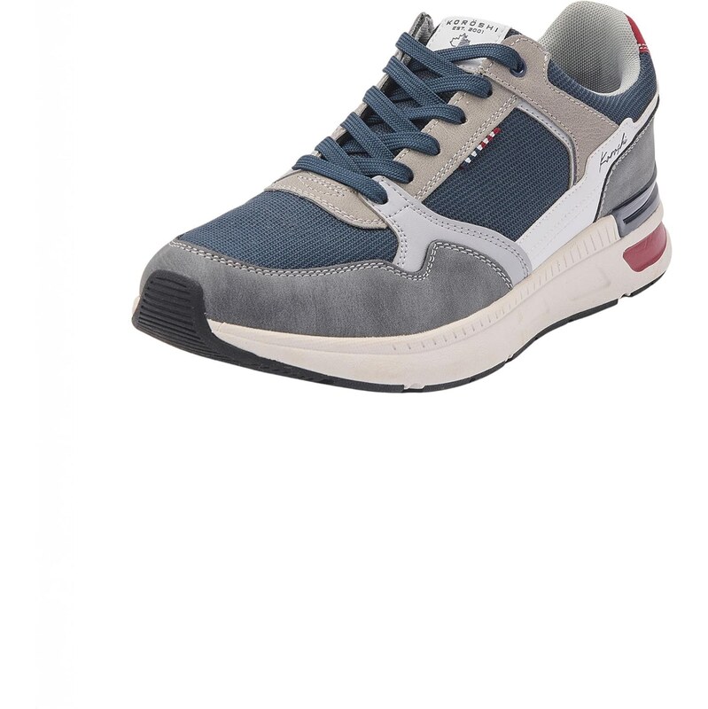 KOROSHI Nízke tenisky opálová / sivá / svetlosivá / červená 66052442