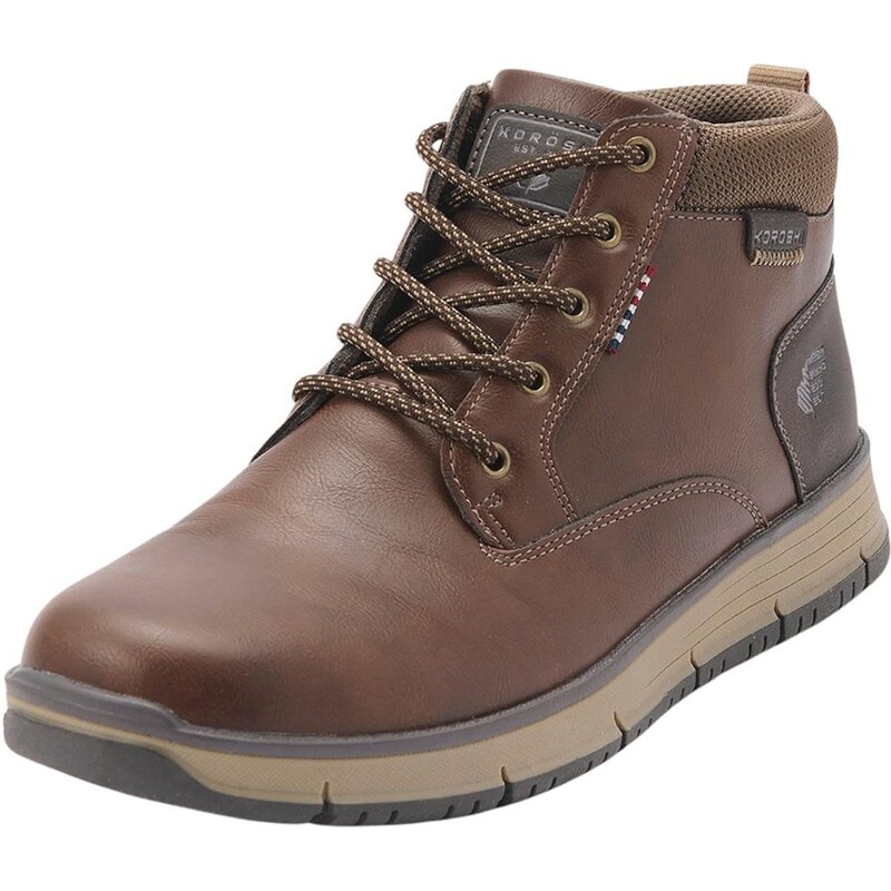 KOROSHI Šnurovacie čižmy hnedá 66052443