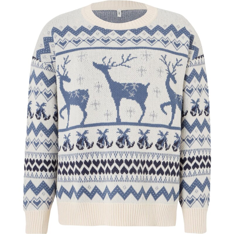 ONLY Sveter XMAS nebielená / tmavomodrá / zafírová 66052491