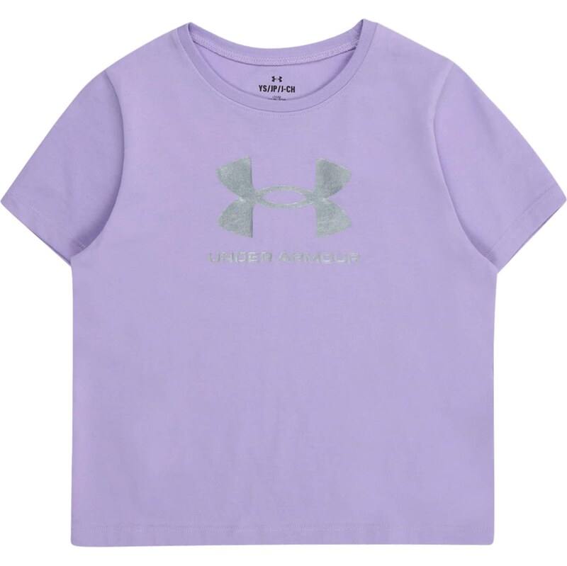 UNDER ARMOUR Tričko Rival pastelovo fialová / strieborná 66052545