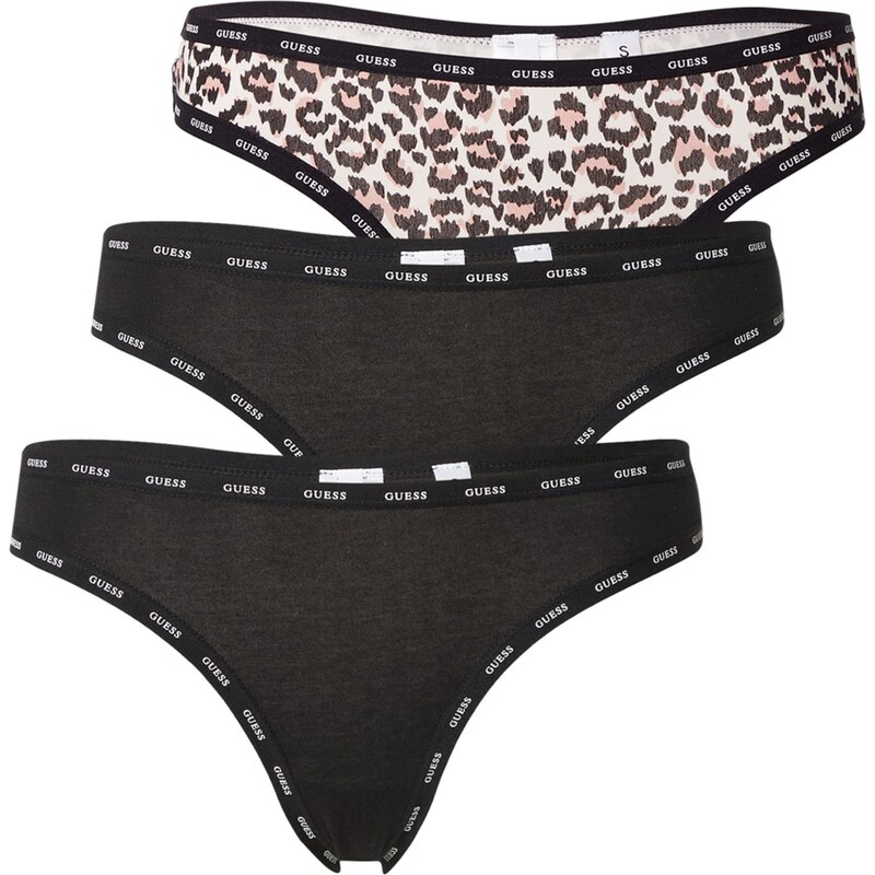 GUESS Tangá telová / čierna / biela 66052582