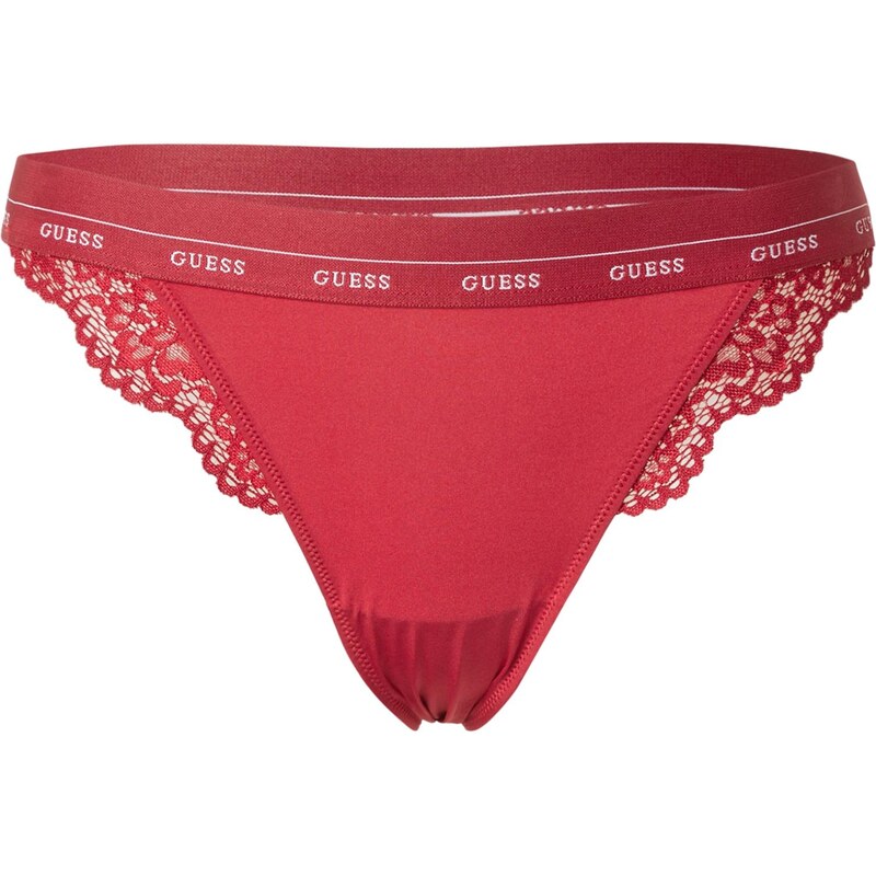 E-shop GUESS Nohavičky JANE ohnivo červená / biela