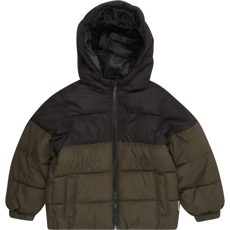 JACK & JONES MINI Prechodná bunda MAZE olivová / čierna 66052611