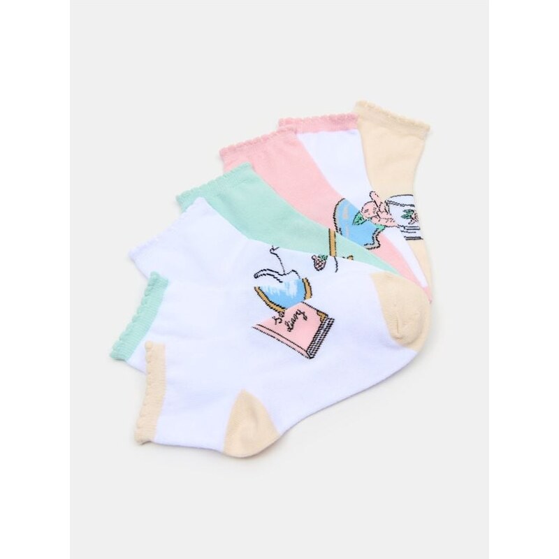 Sinsay - Súprava 7 párov ponožiek - viacfarebná 66058934