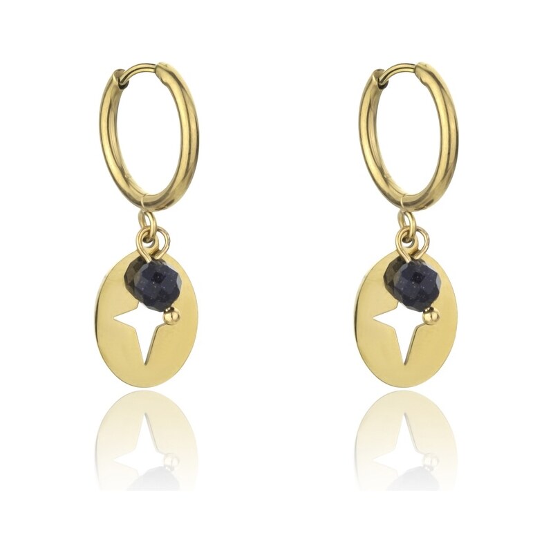 Emily Westwood Štýlové visiace náušnice z pozlátenej ocele EWE23044G 66586489