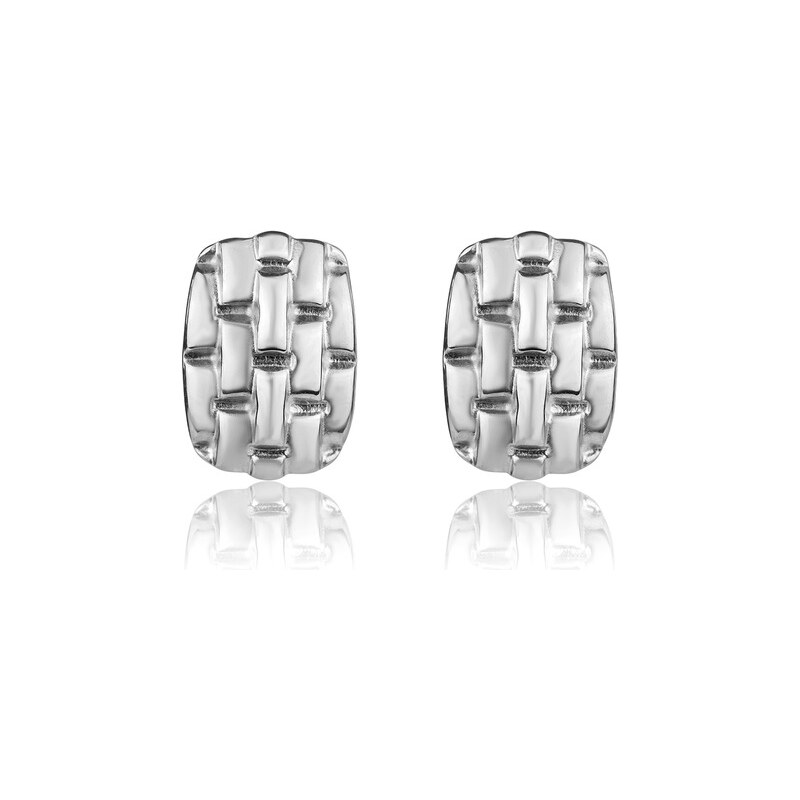 Marc Malone Extravagantné oceľové náušnice Cassidy Silver Earrings 66588410