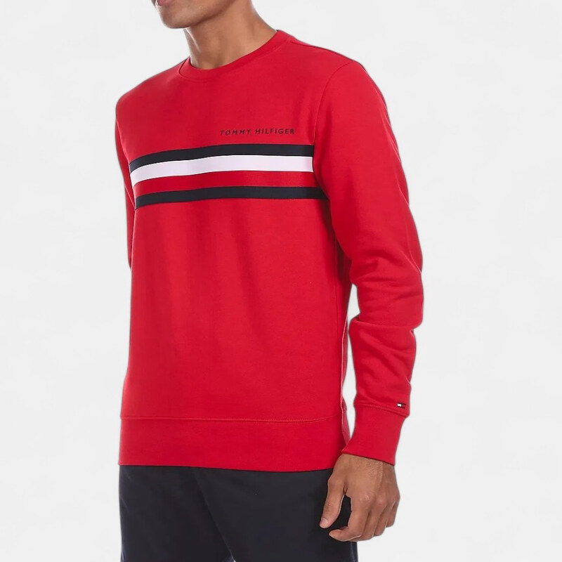 Pánská červená mikina Tommy Hilfiger M56484 66053980