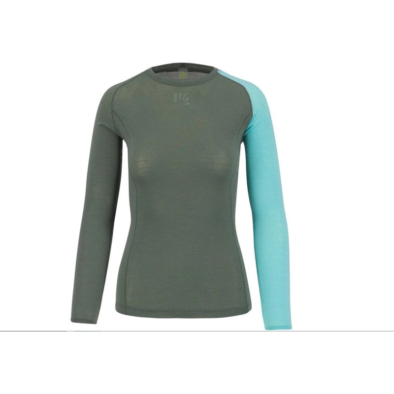 Karpos DINAMICO MERINO dámske tričko, Thyme/Aqua Ski 58442887