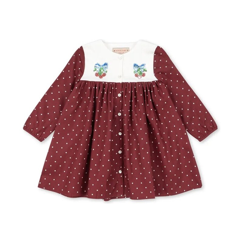 Dievčenské bavlnené šaty Konges Sløjd MUNA DRESS GOTS 66082871