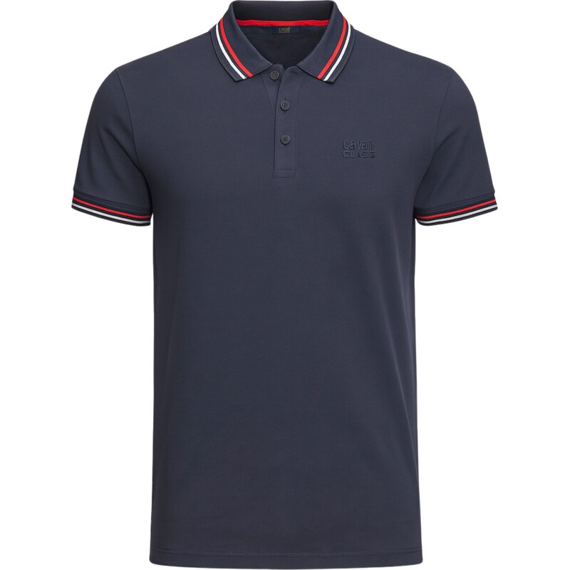 CAVALLI CLASS Louis Navy Blue polo tričko 66060168