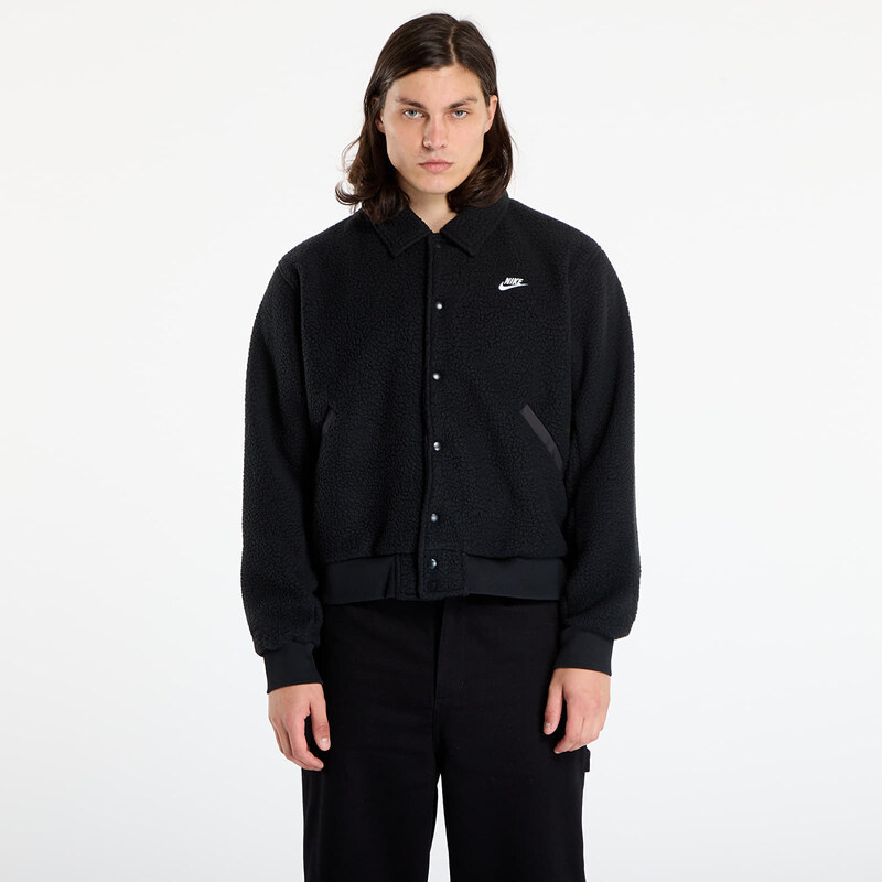 Bunda Nike Sportswear Club Mens High-Pile Fleece Coaches Jacket Black/ 66060696