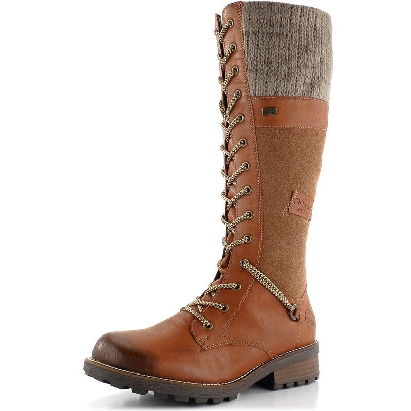 Rieker šnurovacie čižmy s membránou hnedé Z0442-24 66061032