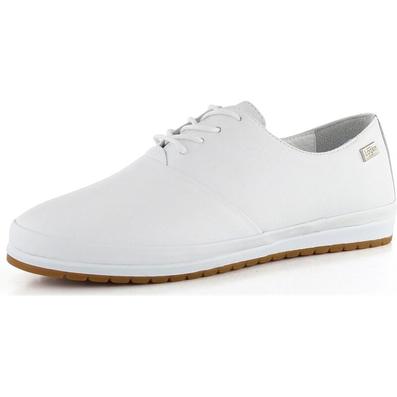 Looke hladké poltopánky Hettie white L0389_03 66061056