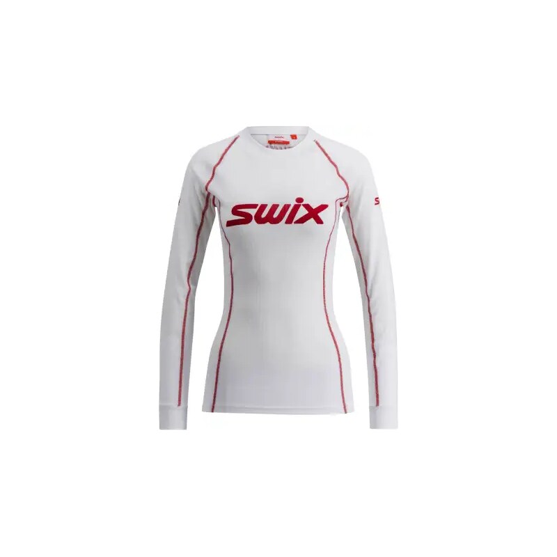 Swix RaceX Classic dámske tričko dlhý rukáv Bright White/Swix Red 66061373