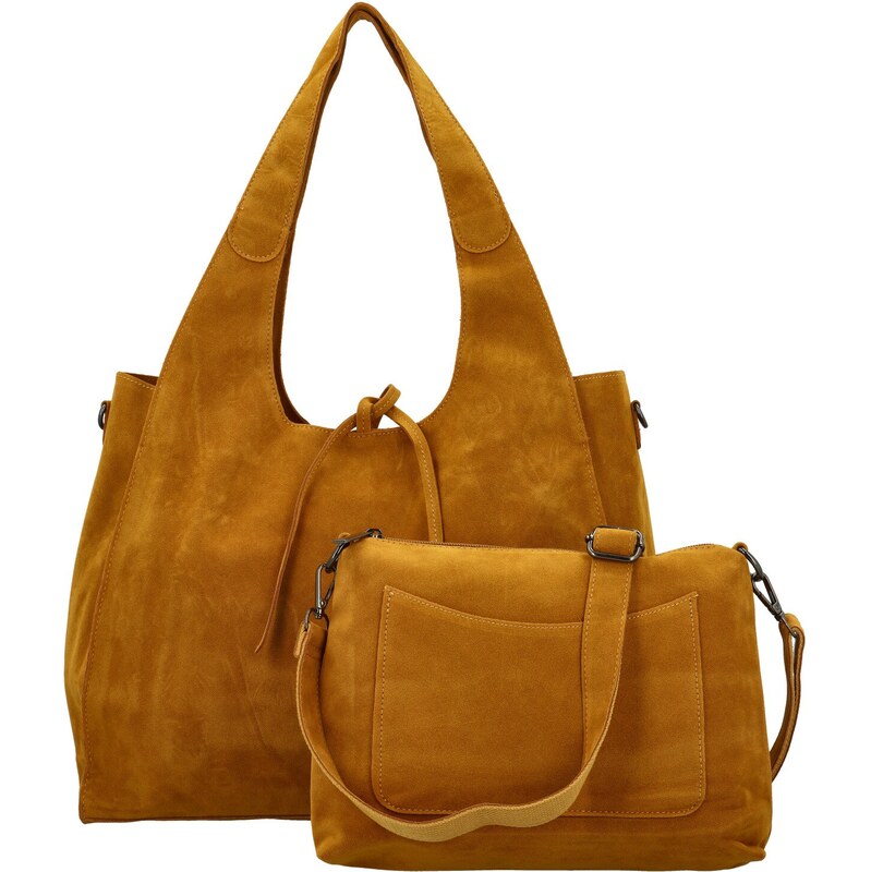 Dámsky set kabeliek žltý - Paolo bags Sherika žltá 66082805