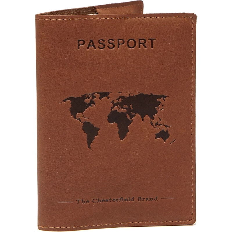Obal na cestovný pas The Chesterfield Brand Oliver – koňak 66061876