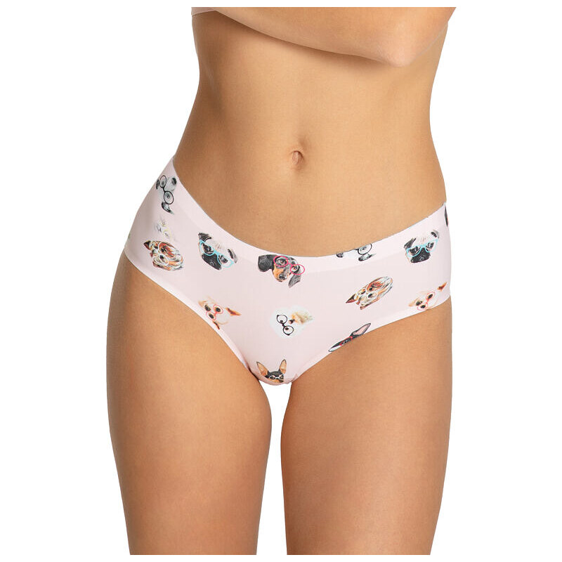 Julimex Bezšvové nohavičky Dogs Simple Classic svetloružové 66087535