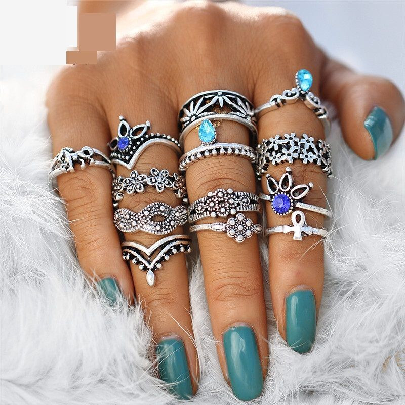 Impress Jewelry Sada Bohém prsteňov 13ks Infinity 66062420