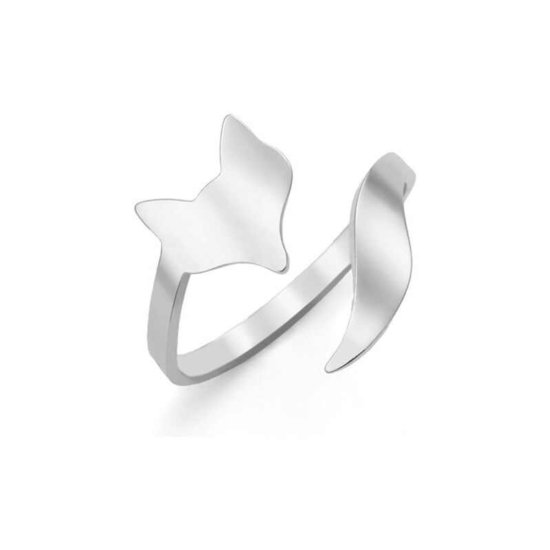 Titan Jewerly Prsteň z chirurgickej ocele nastaviteľný Líška Fox 66062463
