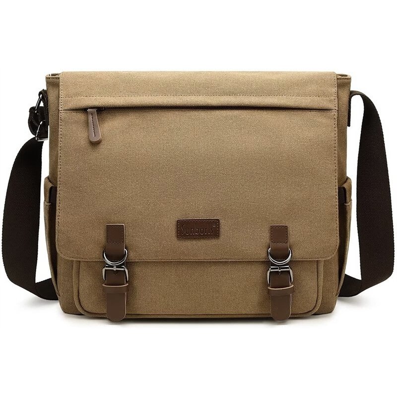 Canvasio plátená crossbody taška Sunborl Hnedá 20L 66062495