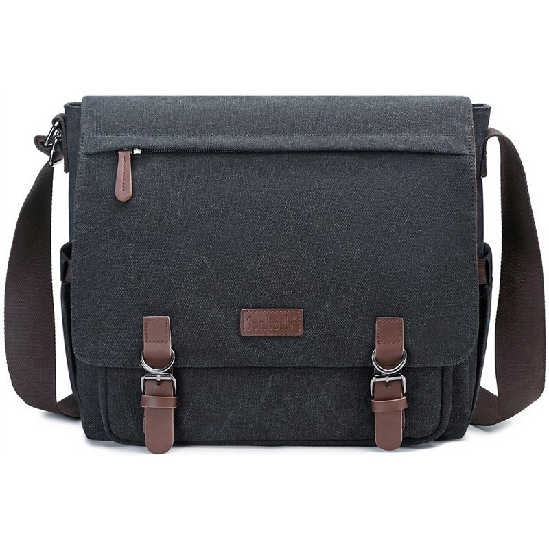 Canvasio plátená crossbody taška Sunborl Čierna 20L 66062494