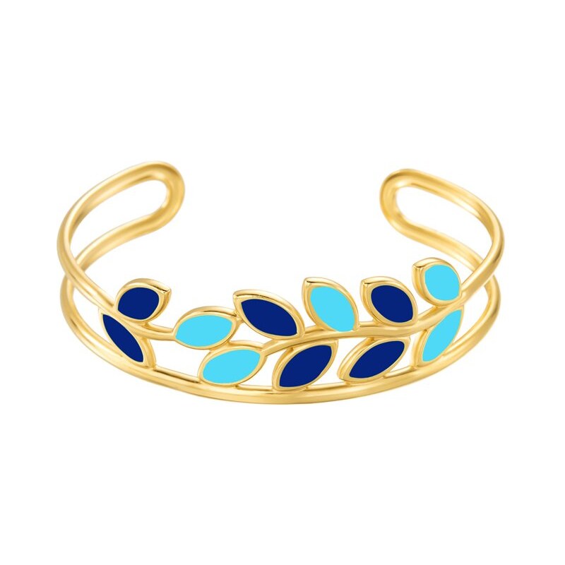 Impress Jewelry Dámsky oceľový náramok Nature Modrá harmónia 66062502