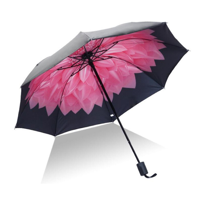 Lifestyle Dámsky skladací dáždnik Ružové Gerbery 66062540