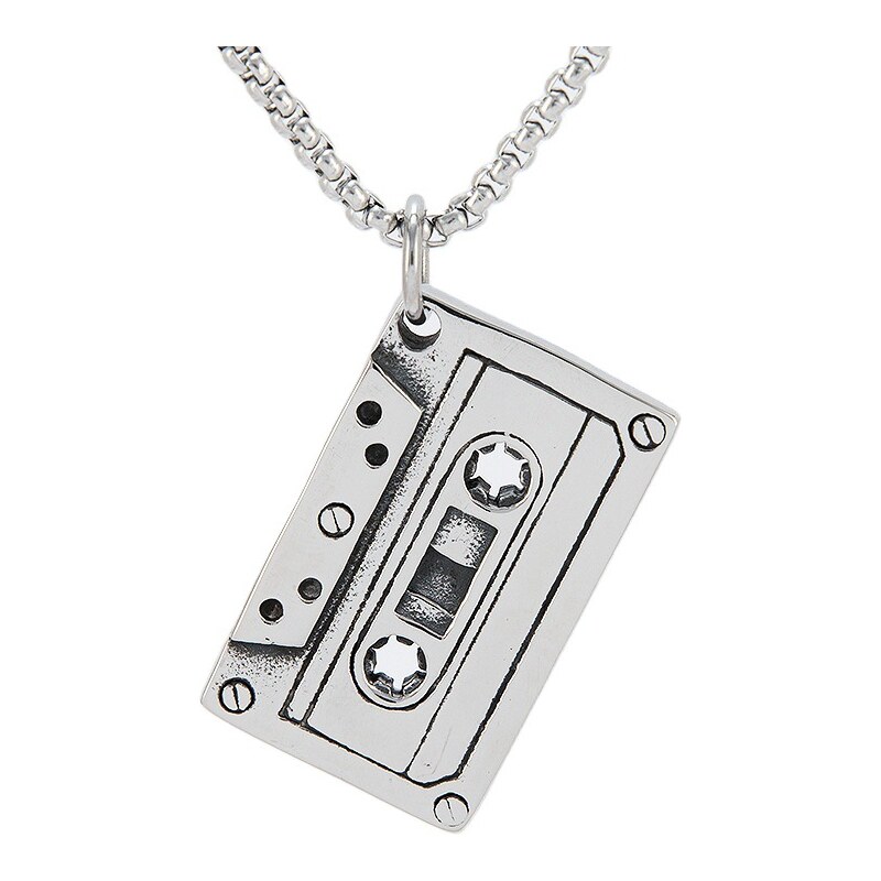 Impress Jewelry Prívesok z chirurgickej ocele Vintage MC kazeta 66062630