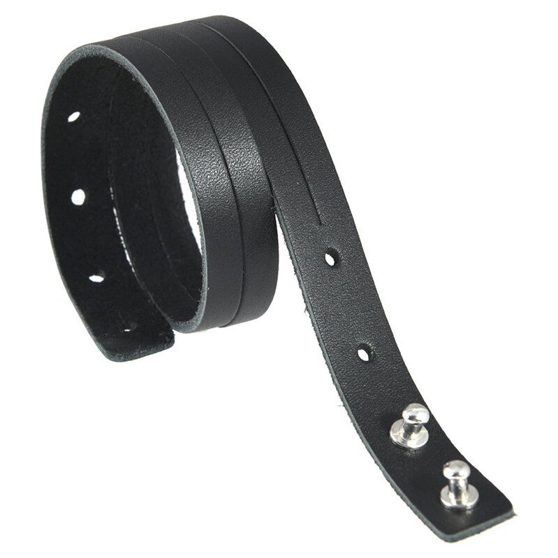 Lodestar Kožený náramok Achilles Čierny 17-22 cm 66062635