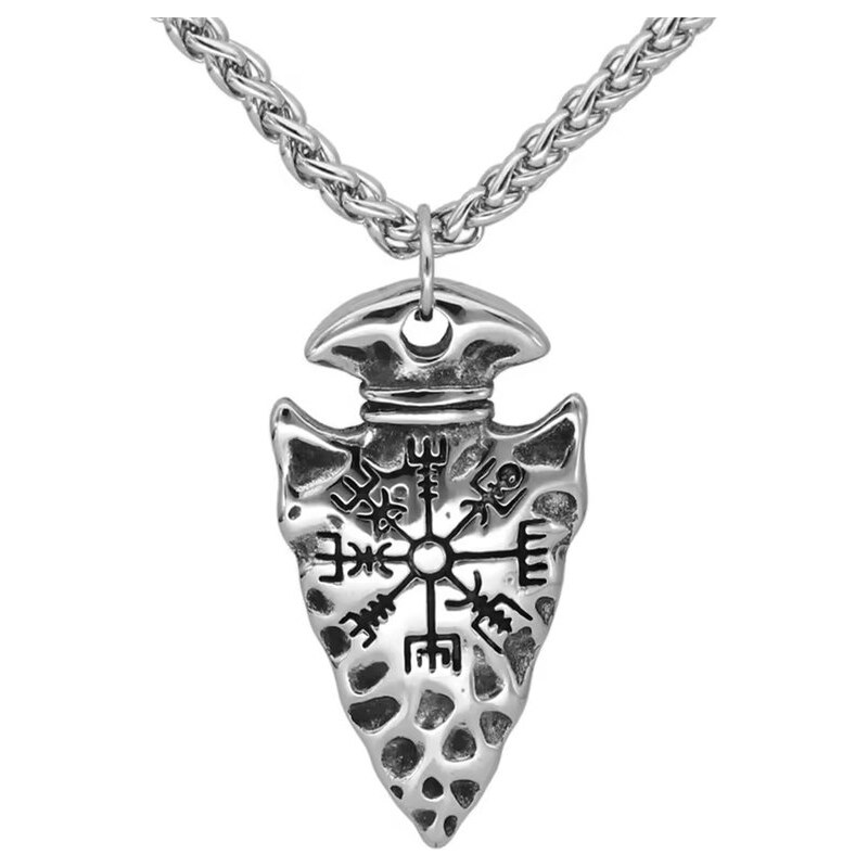 Impress Jewelry Prívesok z chirurgickej ocele Hrot šípu Vegvísir 66062648