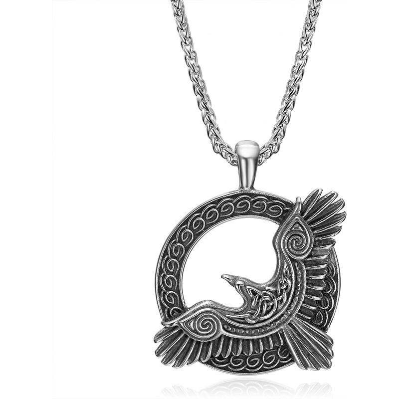Impress Jewelry Oceľový prívesok Runic Raven - Severský havran 66062651