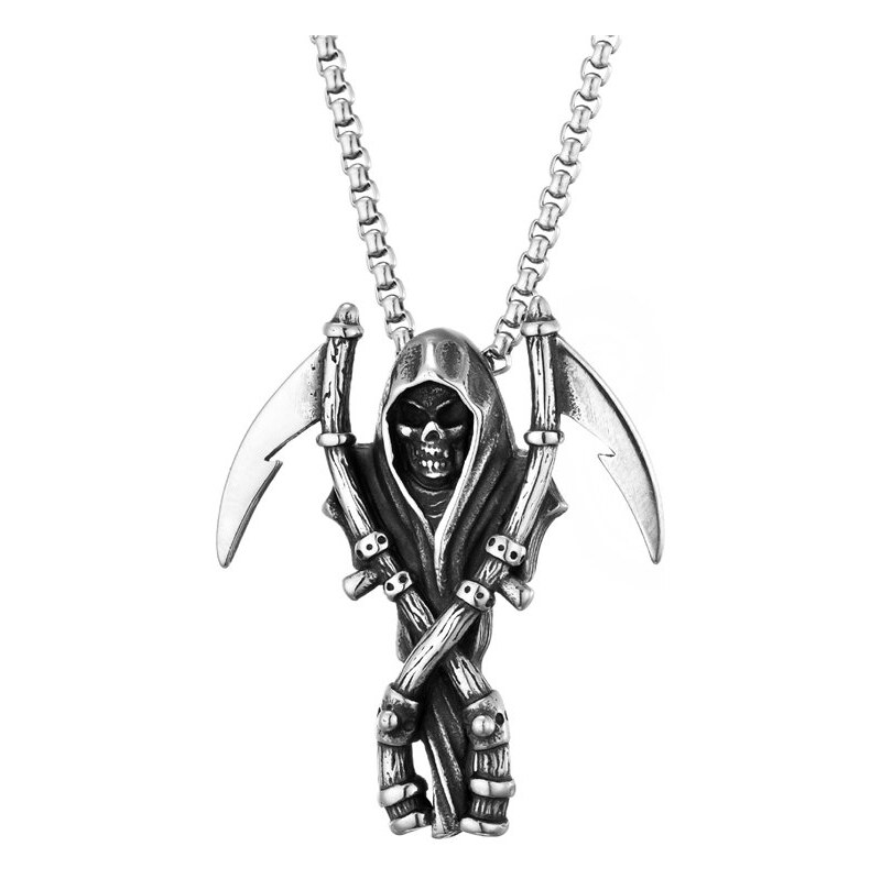 Impress Jewelry Oceľový prívesok Smrťák - Grim Reaper 66062652