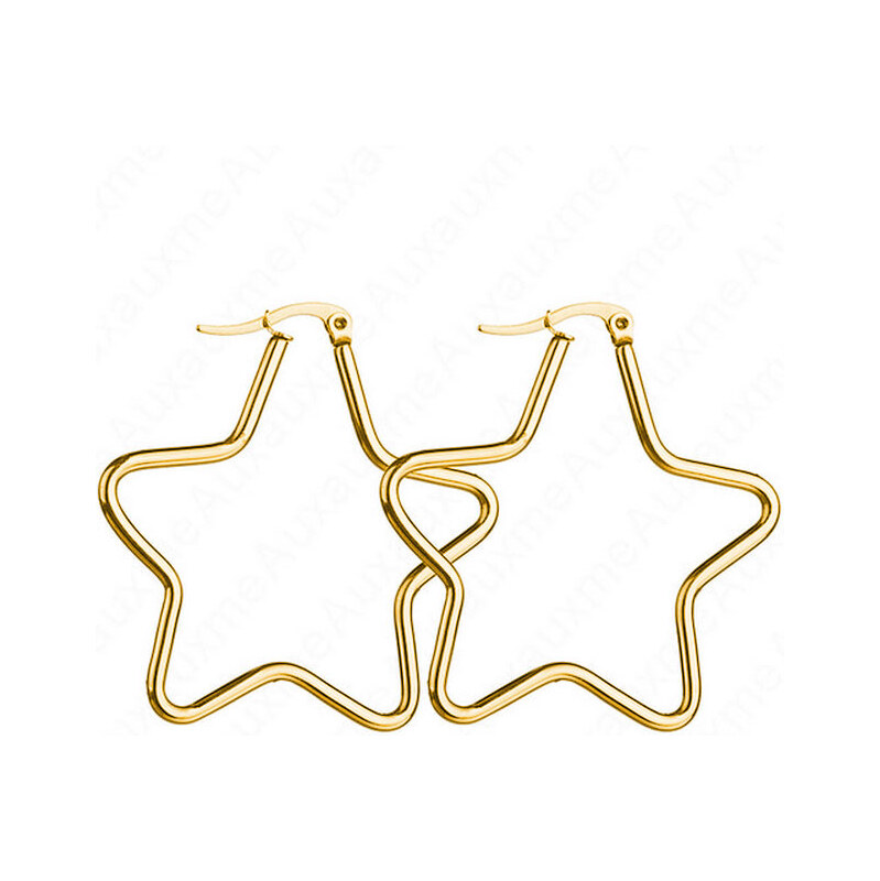 Impress Jewelry Geometrické náušnice z chirurgickej ocele zlaté 66062697