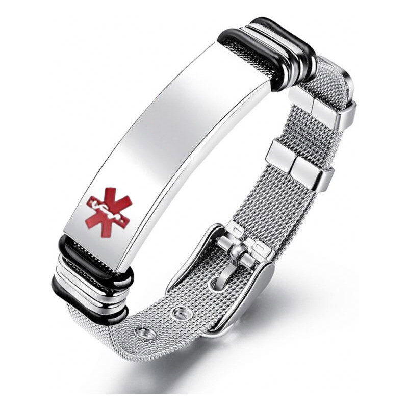 Impress Jewelry Náramok z chirurgickej ocele Medic Alert 66062707