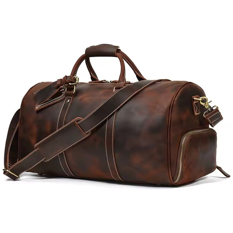 Bullcaptain kožená cestovná taška Durrel 32L 66062716