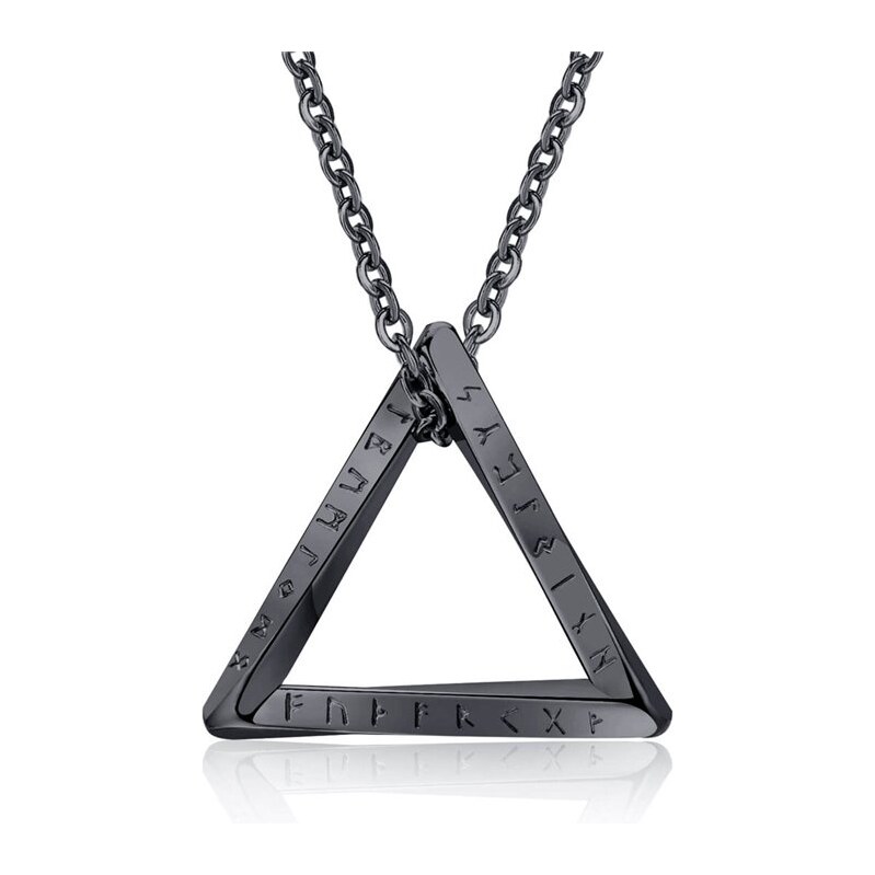 Impress Jewelry Prívesok z chirurgickej ocele Runový trojuholník 66062723