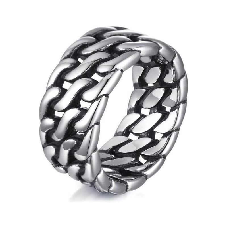 Impress Jewelry Prsteň z chirurgickej ocele Nekonečná reťaz 66062737