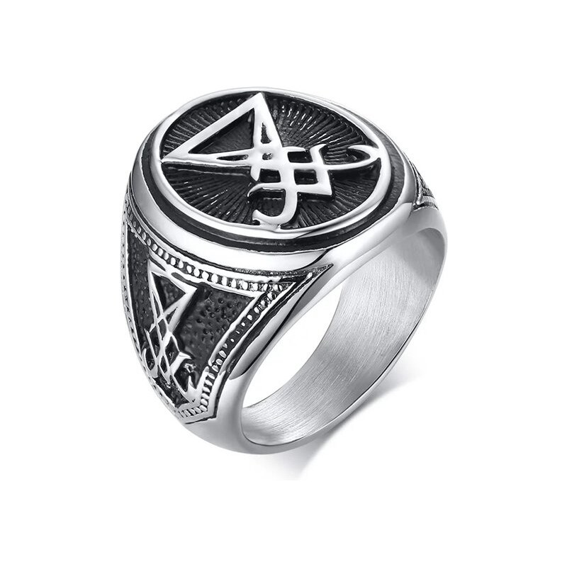 Impress Jewelry Prsteň z chirurgickej ocele Sigil brána energie 66062744