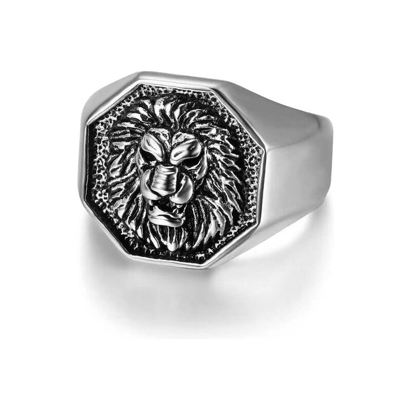 Impress Jewelry Oceľový prsteň Levia hlava - Leví Strážca 66062752