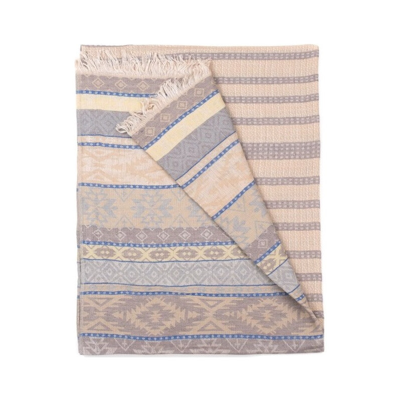 Artofpolo Elegantný šál Oriental winter Béžový 66062771