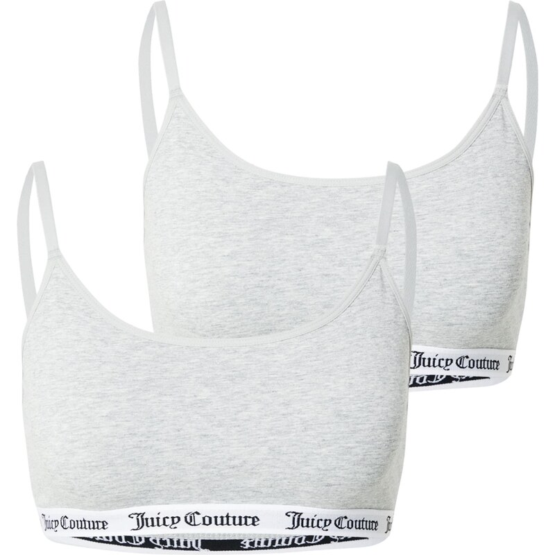 Juicy Couture Podprsenka sivá melírovaná / čierna / biela 64482370