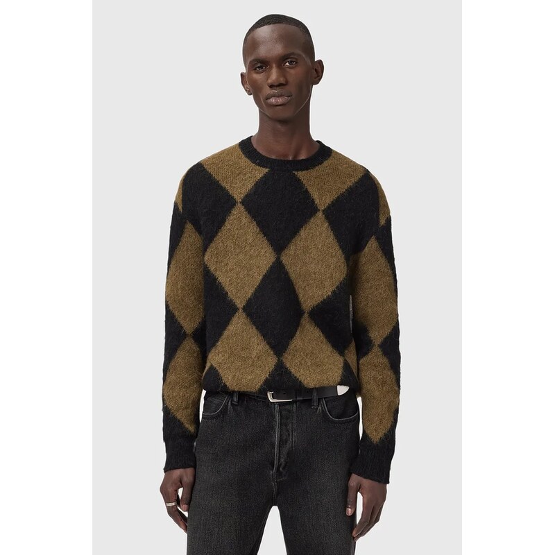 Sveter s prímesou vlny AllSaints BOWER 66062326