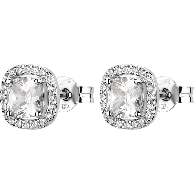 Brosway Blyštivé strieborné náušnice Fancy Infinite White FIW160 66579219