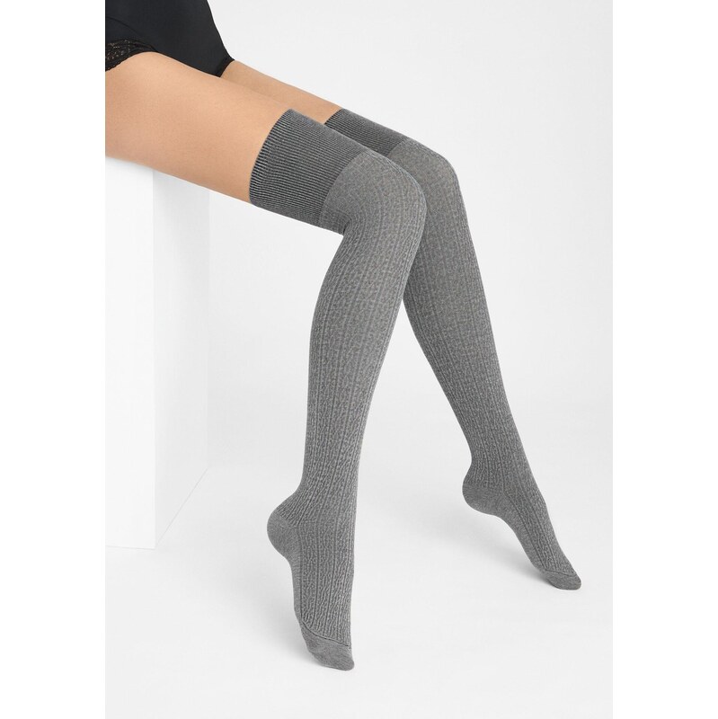 Dámske bavlnené nadkolienky s rebrovaným vzorom ZAZU COTTON A40 67583050